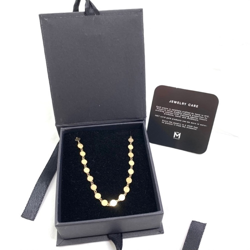 The M Jewelers Italian Gilded Sterling Silver Coin Necklace in Presentation Box